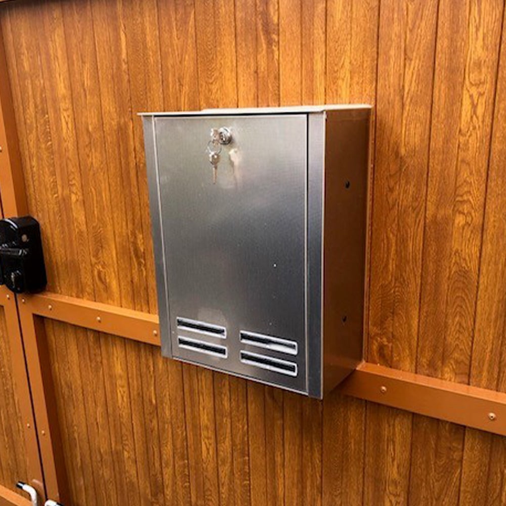 Gate Mounted Rear Access Letterbox Magnum Stainless Steel
