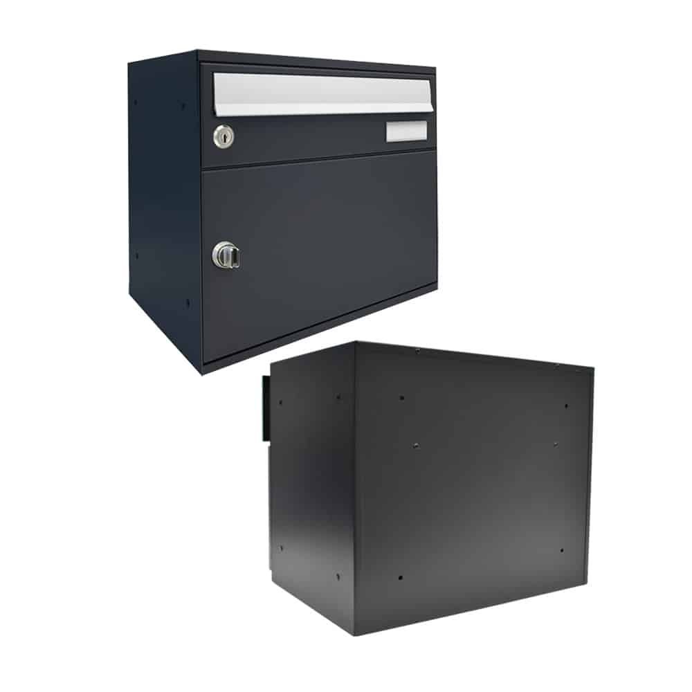 Wall Mounted Letterbox Easybox 400 Grey 2