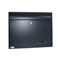 Wall Mounted Letterbox W2 Anthracite Grey Ral 7016 Front