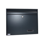 Wall Mounted Letterbox W2 Anthracite Grey Ral 7016 Front