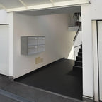 wall mounted parcelbox front and side view